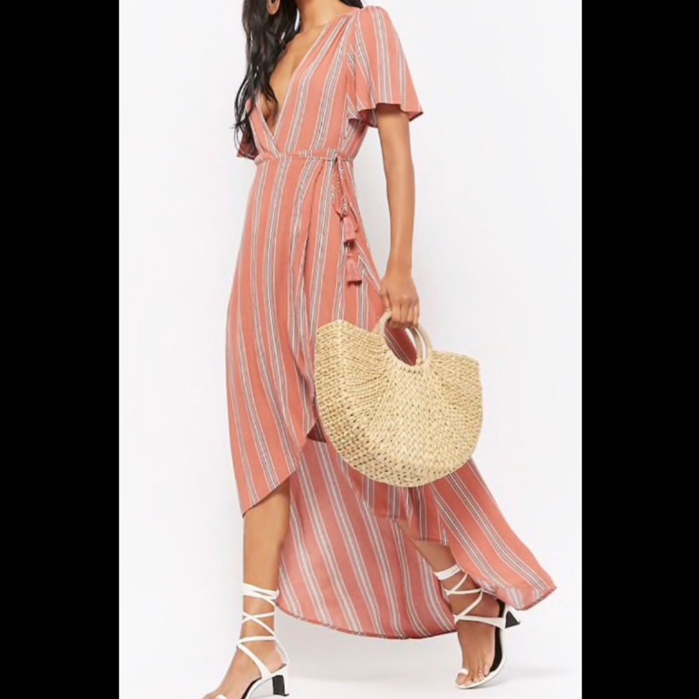 Orange High Low Dress
